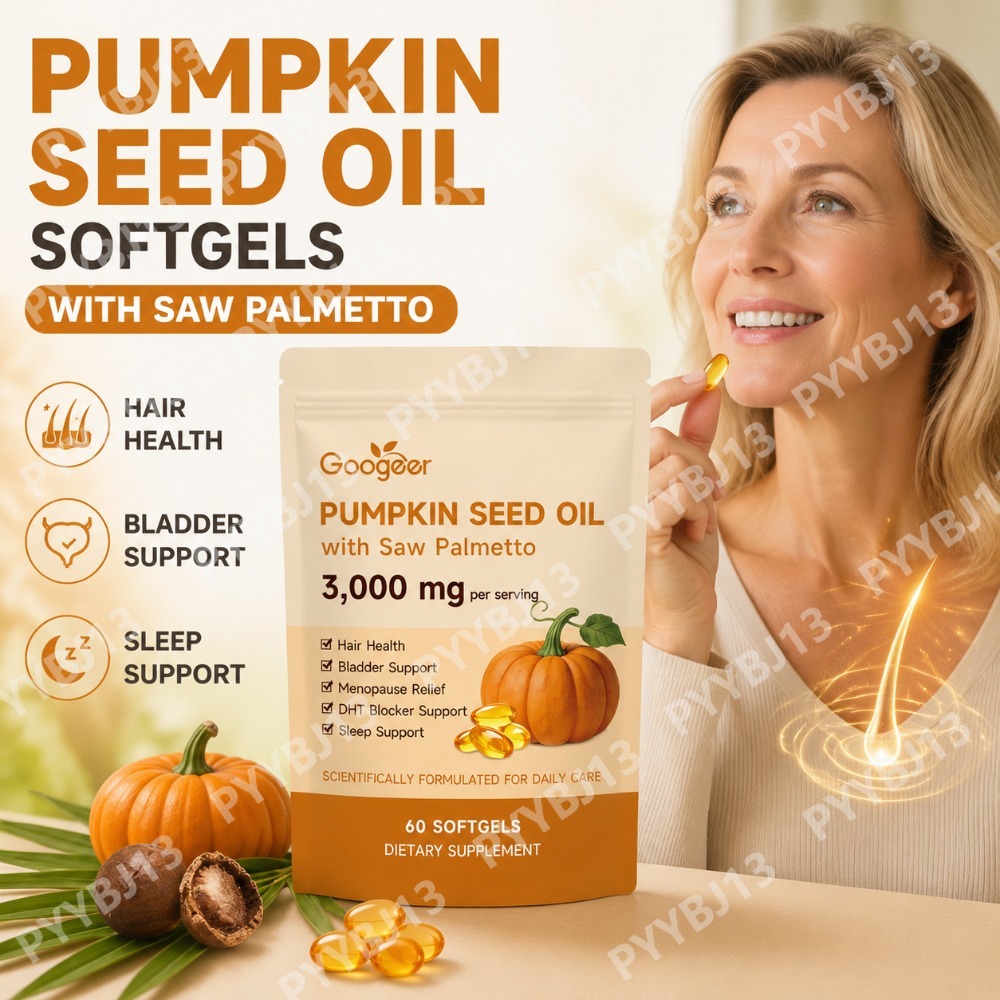 Herbal Wellness In - Googeer Pompoenzaadolie Softgels met Saw Palmetto,