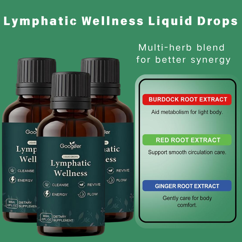 Herbal Wellness In - 60ml Lymfedrainage Vloeibare Druppels Natuurlijk Kruiden